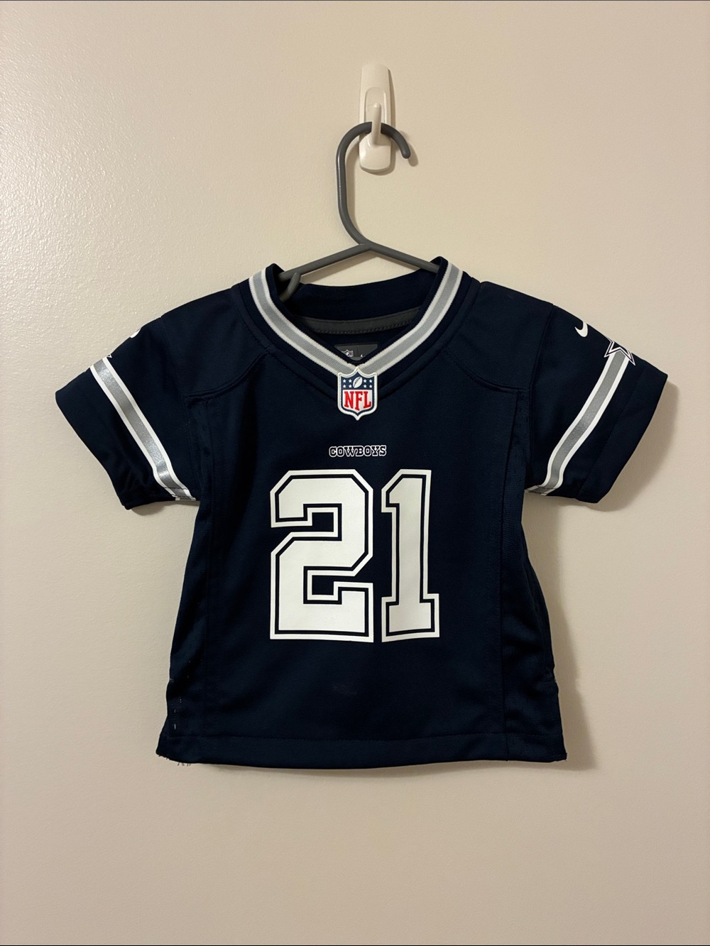 NFL Dallas Cowboys Youth Jersey #21 Navy and White